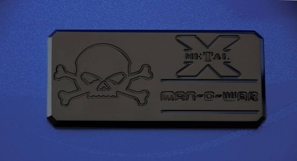 T-REX Grilles - ALL Most Vehicles "Man-O-War" Series - Body Side Badges - 3 Pc - Black - Pt # 6800031