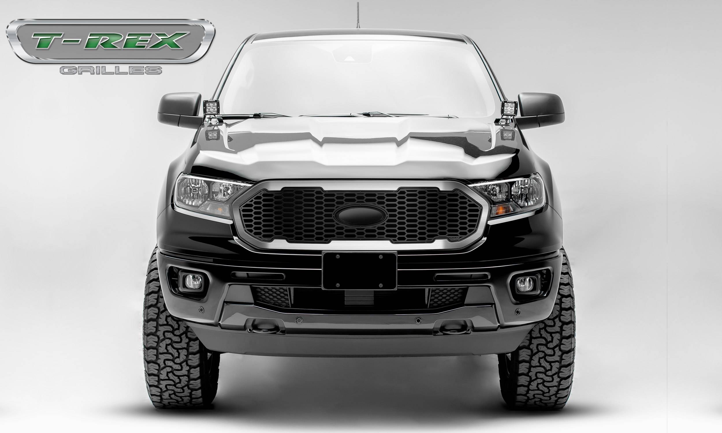 2019-2020 Ford Ranger Laser X Grille, No Studs, 1 Pc, Replacement with