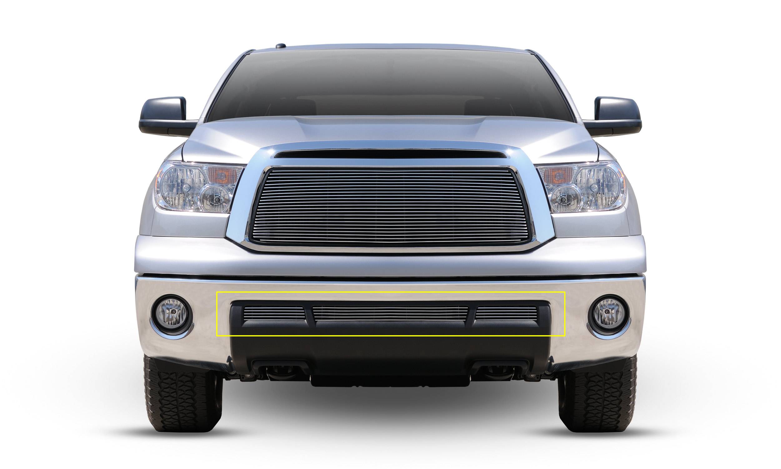 T-REX Grilles - 2010-2013 Tundra Billet Bumper Grille, Polished, 3 Pc, Overlay - Part # 25961