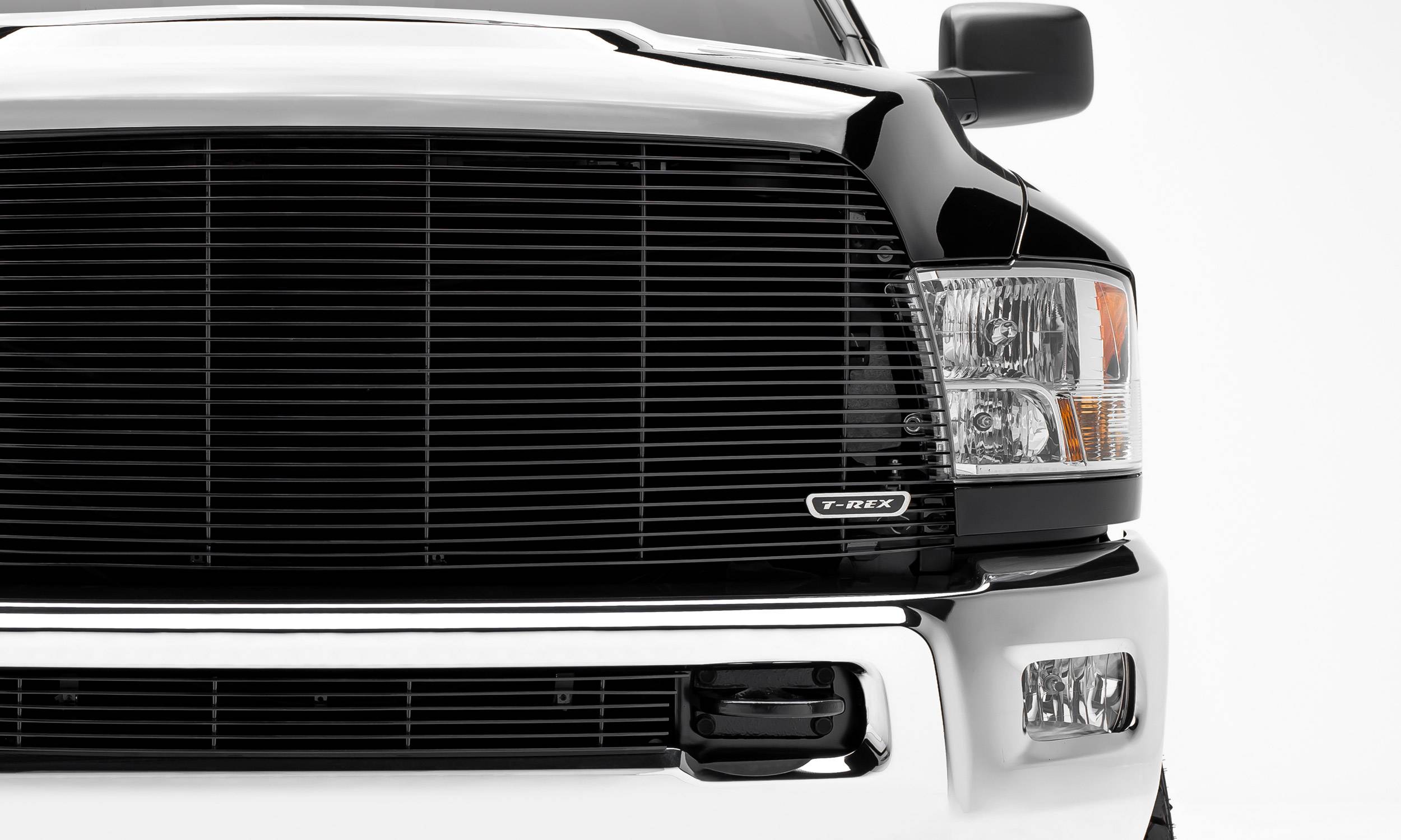 2013-2018 Ram 2500, 3500 Billet Grille, Black, 1 Pc, Replacement - Part #  20452B