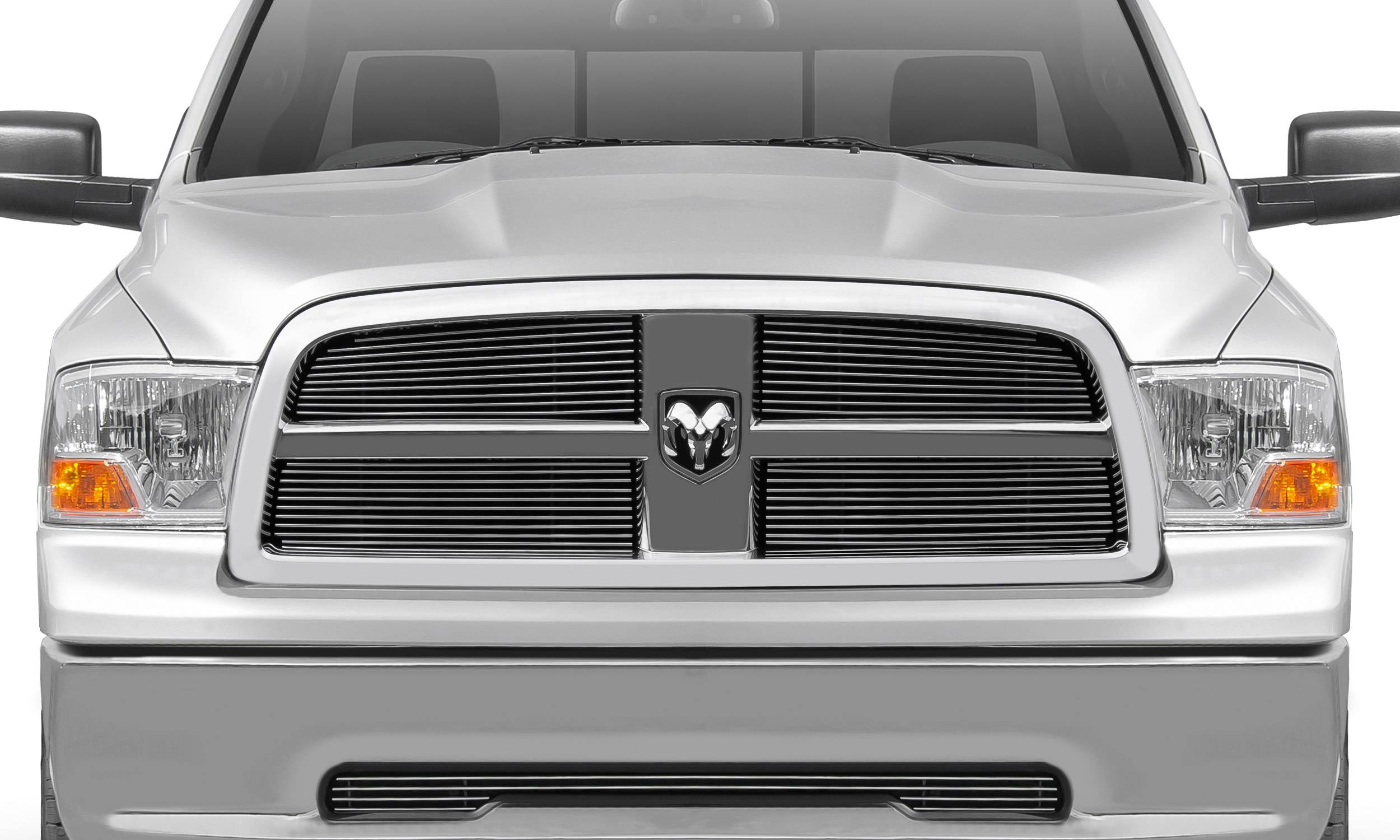 2009-2012 Ram 1500 Billet Grille, Polished, 4 Pc, Overlay - Part