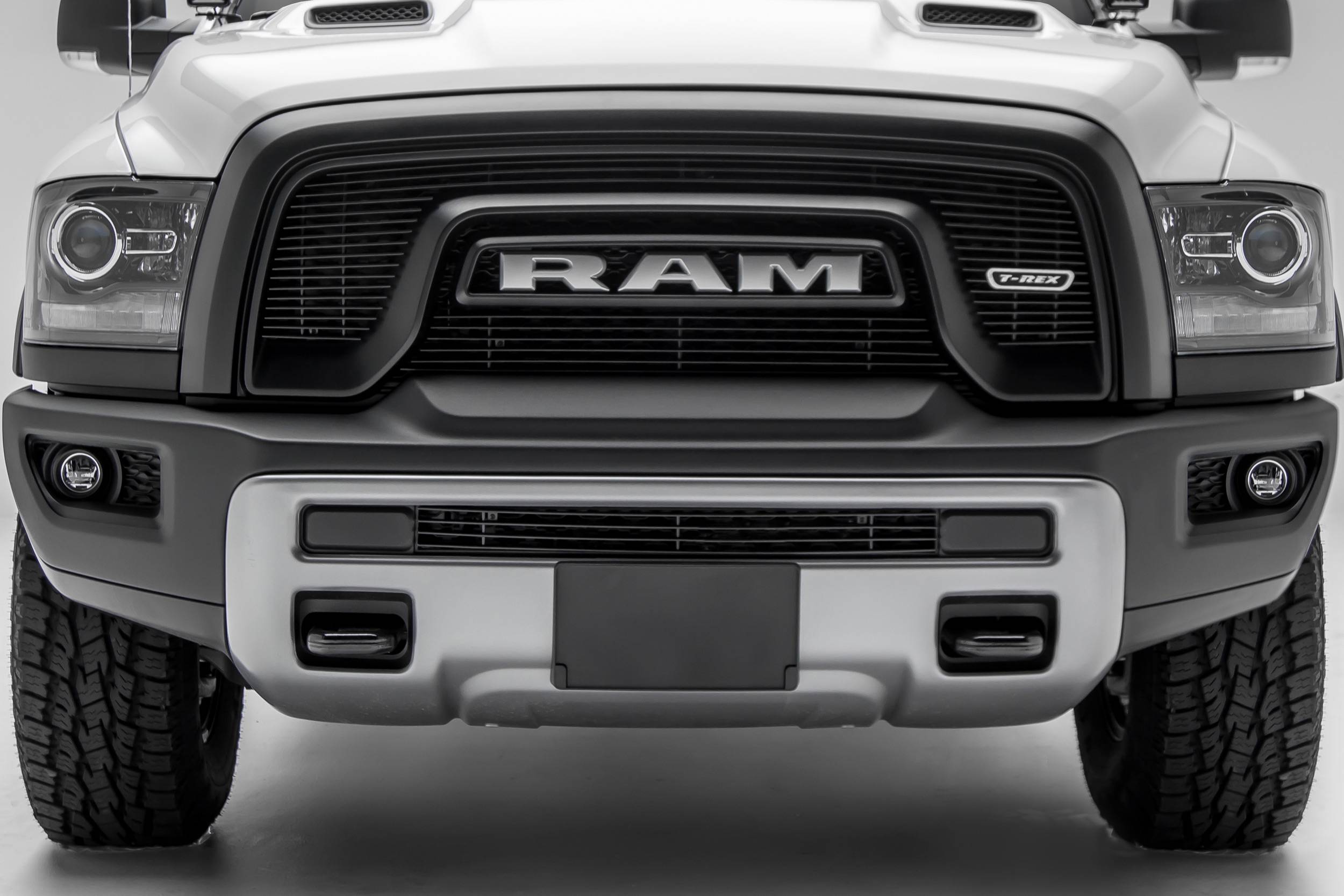 Polished Billet Grille Bumper Insert For 2015-2018 Dodge RAM Rebel 1500