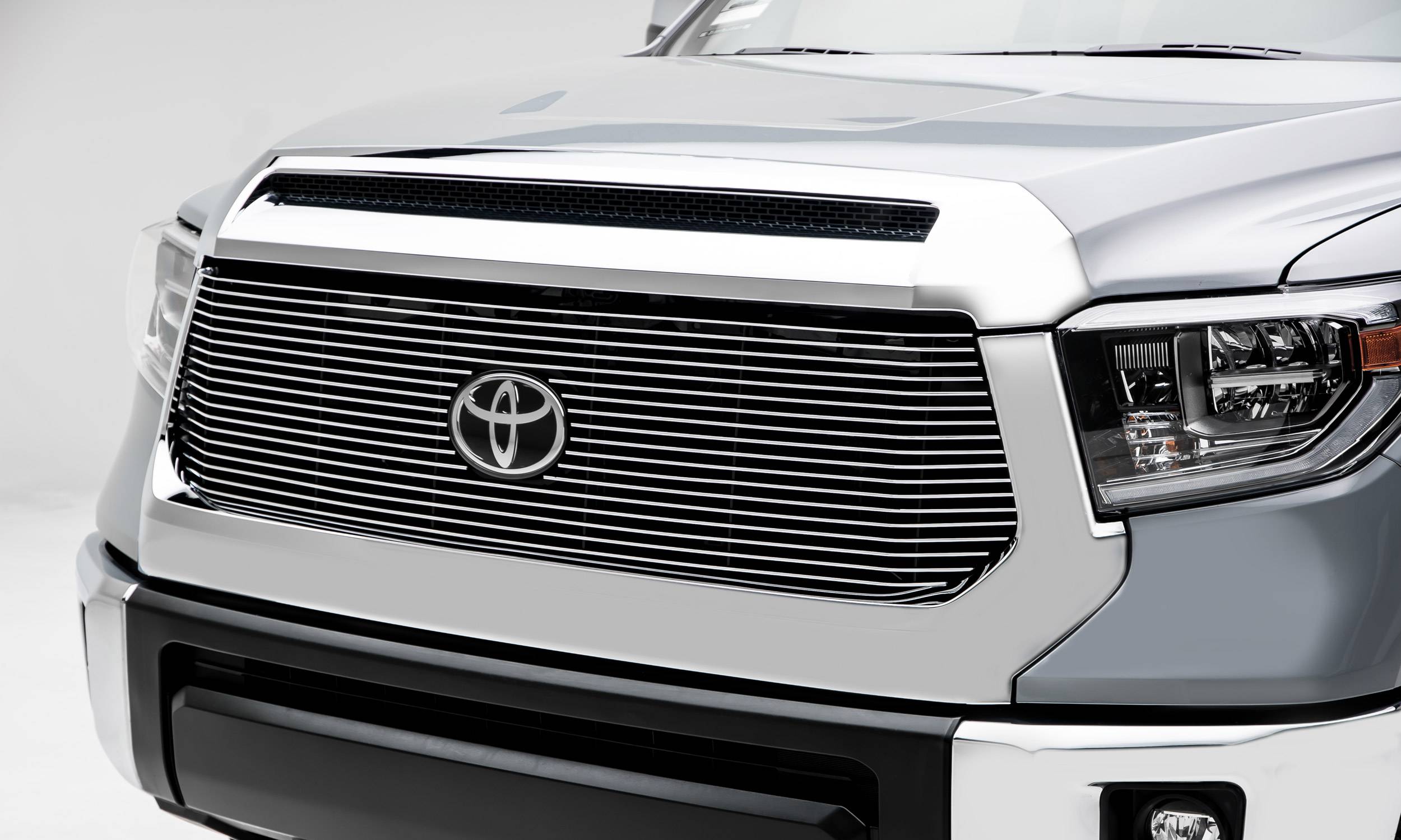 T-REX Grilles - 2018-2021 Tundra Billet Grille, Polished, 1 Pc, Replacement, Does Not Fit Vehicles with Camera - Part # 20966