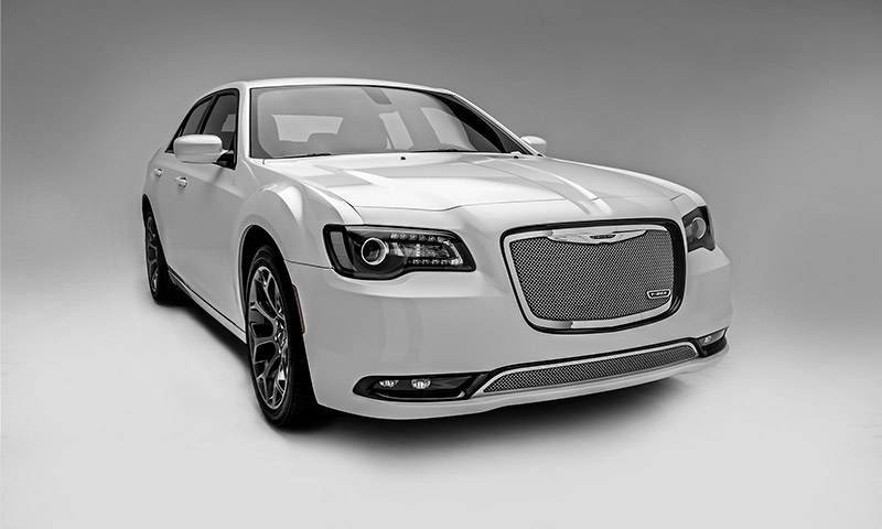 2015-2018 Chrysler 300 Upper Class Series Mesh Grille, Polished, 1