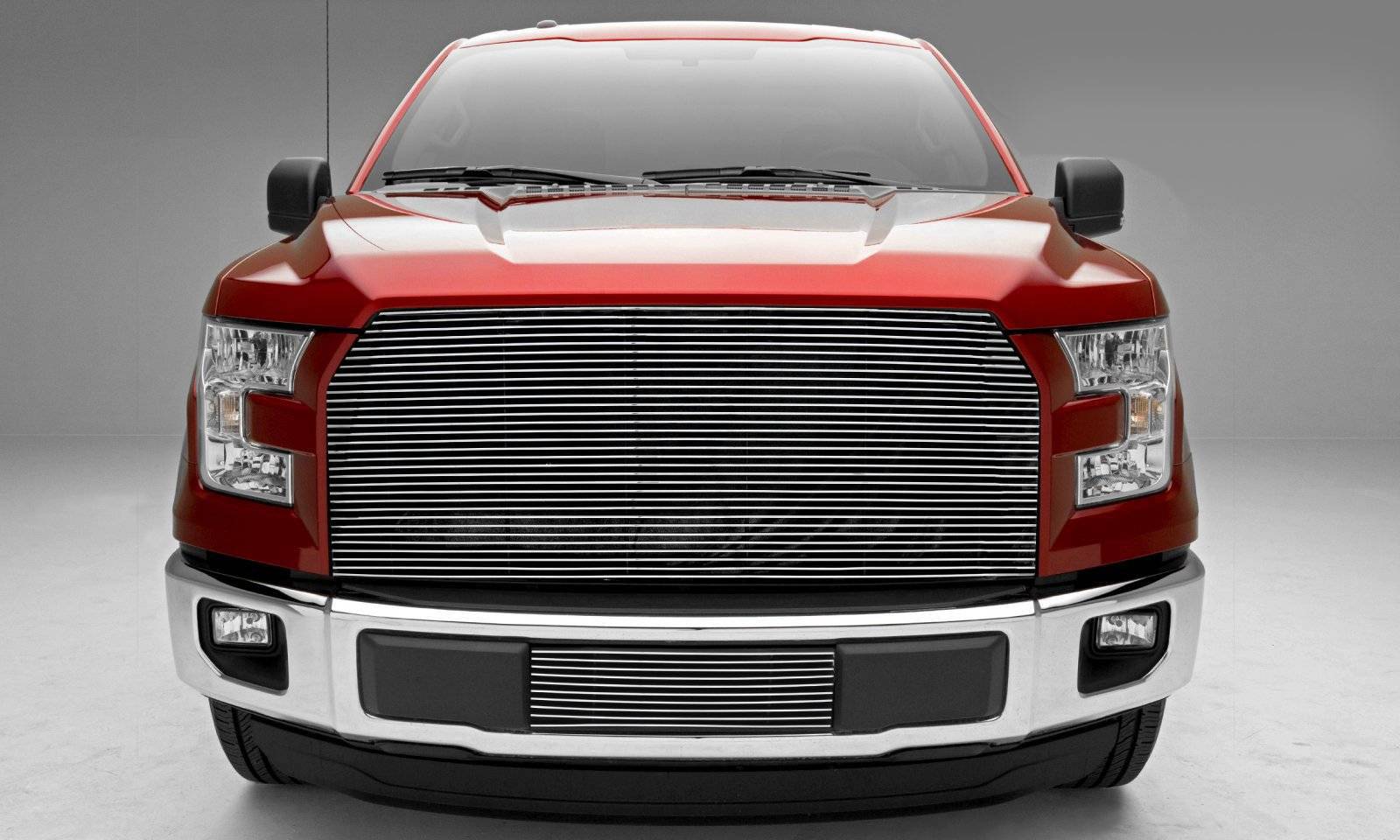 T-REX Grilles - 2015-2017 F-150 Billet Grille, Polished, 1 Pc, Replacement, Does Not Fit Vehicles with Camera - PN #20573