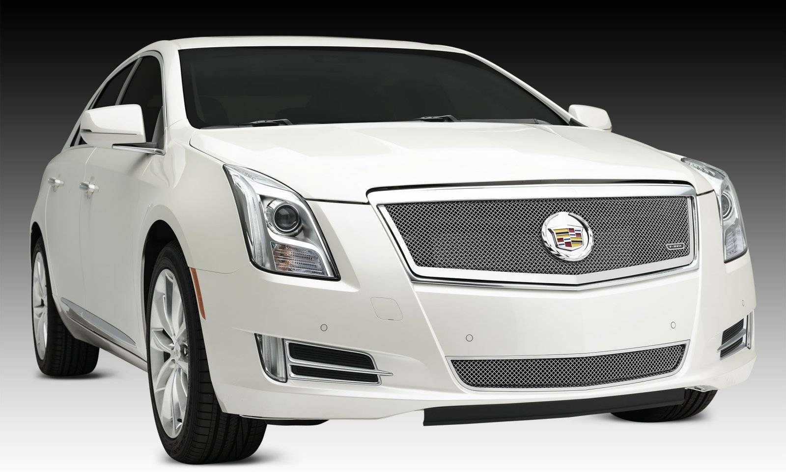 T-REX Grilles - 2013-2014 Cadillac XTS Upper Class Series Mesh Grille, Polished, 1 Pc, Replacement, Full Opening - Part # 54173