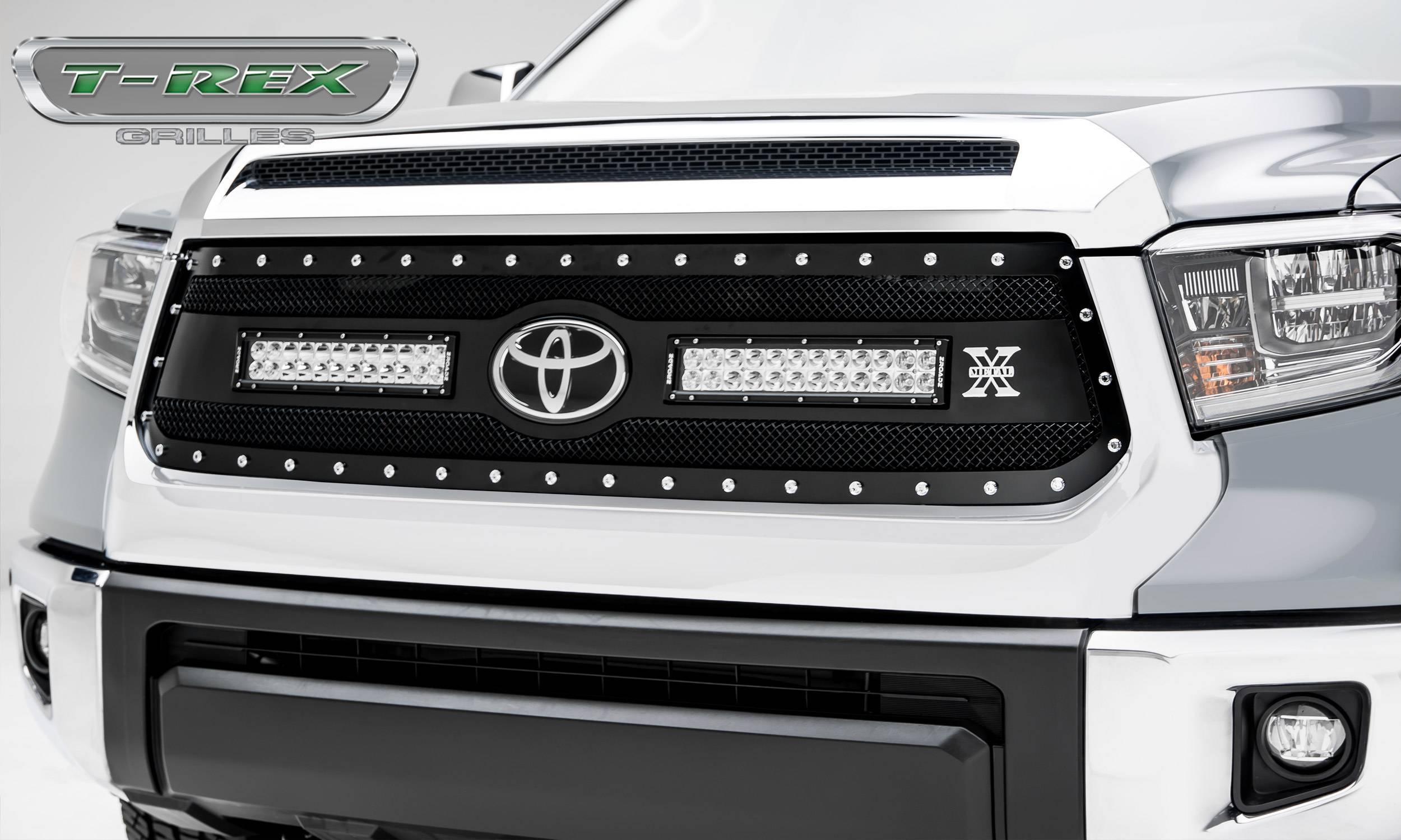 2018-2021 Tundra Torch Grille, Black, 1 Pc, Replacement, Chrome