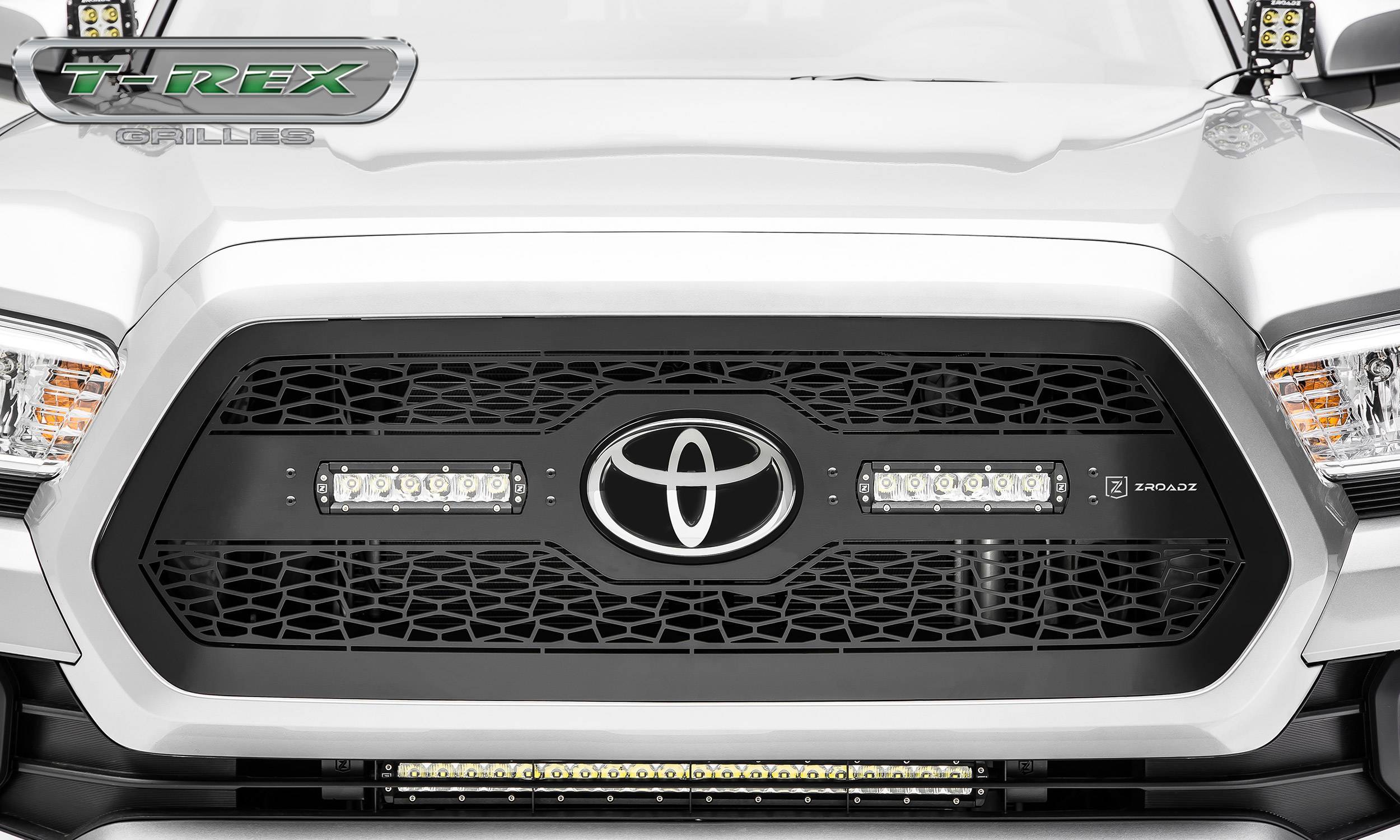 2018-2023 Tacoma ZROADZ Grille, Black, 1 Pc, Insert with (2