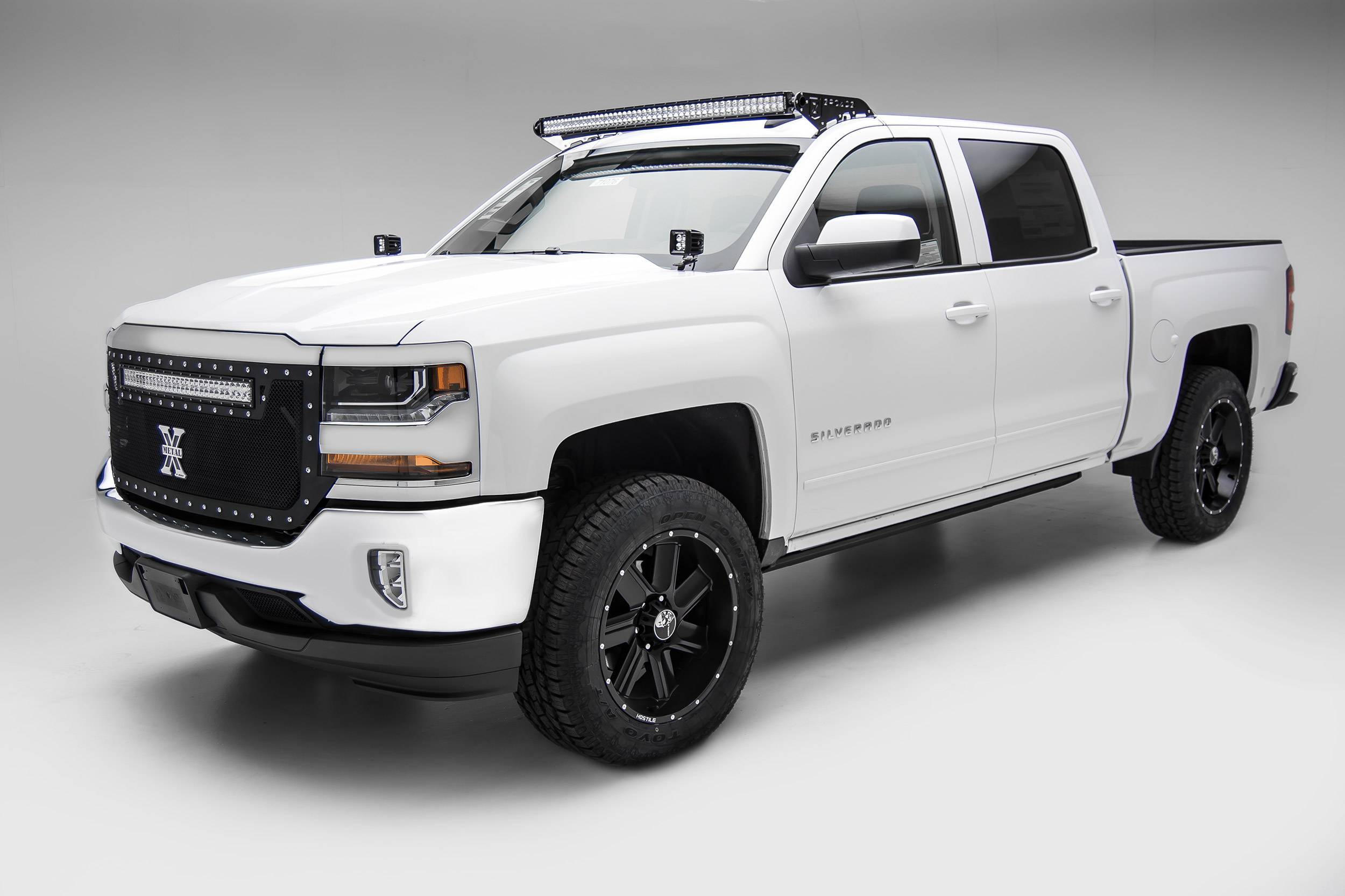 ZROADZ OFF ROAD PRODUCTS - Silverado, Sierra Front Roof LED Bracket to mount 50 Inch Curved LED Light Bar - PN #Z332281