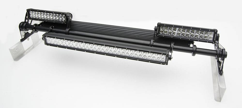 ZROADZ OFF ROAD PRODUCTS - Modular Rack LED Kit with (1) 40 Inch (1) 30 Inch, (2) 12 Inch LED Straight Double Row Light Bars - PN #Z350050-KIT-D