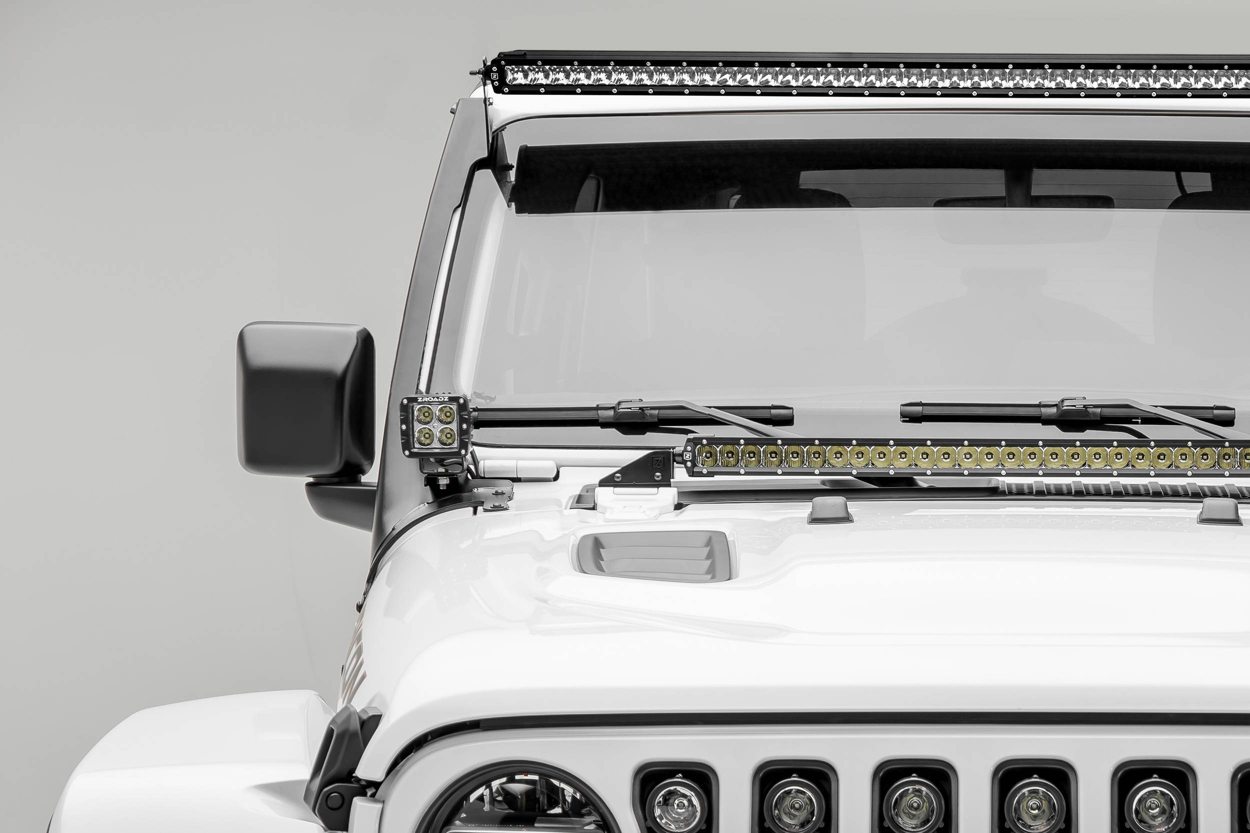 2018-2024 Jeep JL/2019-2024 Gladiator Front Roof LED Kit 2018-2024 Jeep JL/2019-2024 Gladiator Front Roof LED Kit