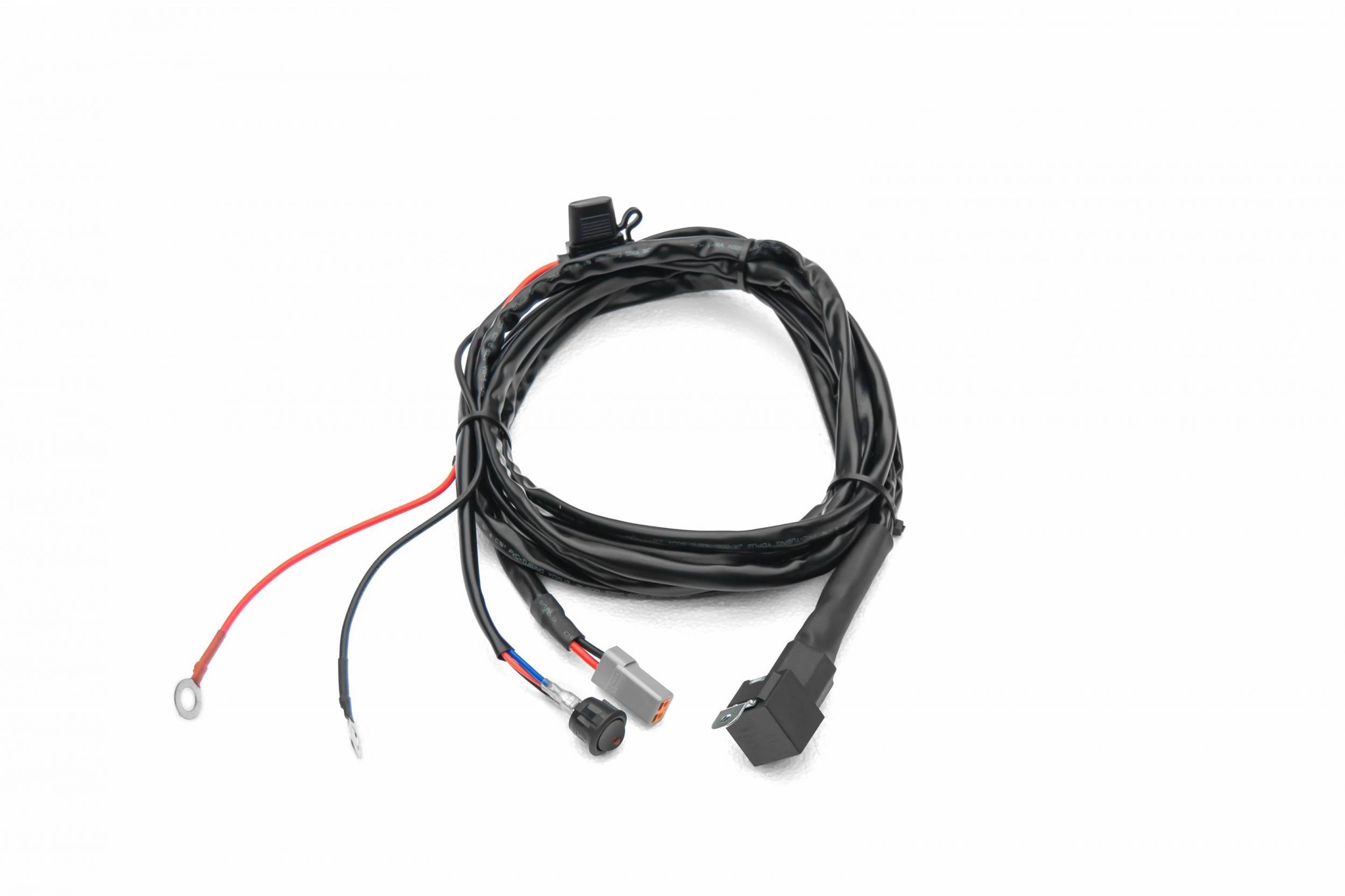 ZROADZ OFF ROAD PRODUCTS - Universal 9 FT DTC Wiring Harness to connect 1 LED Light Bar, 200 Watt or above - PN #Z390020S-B