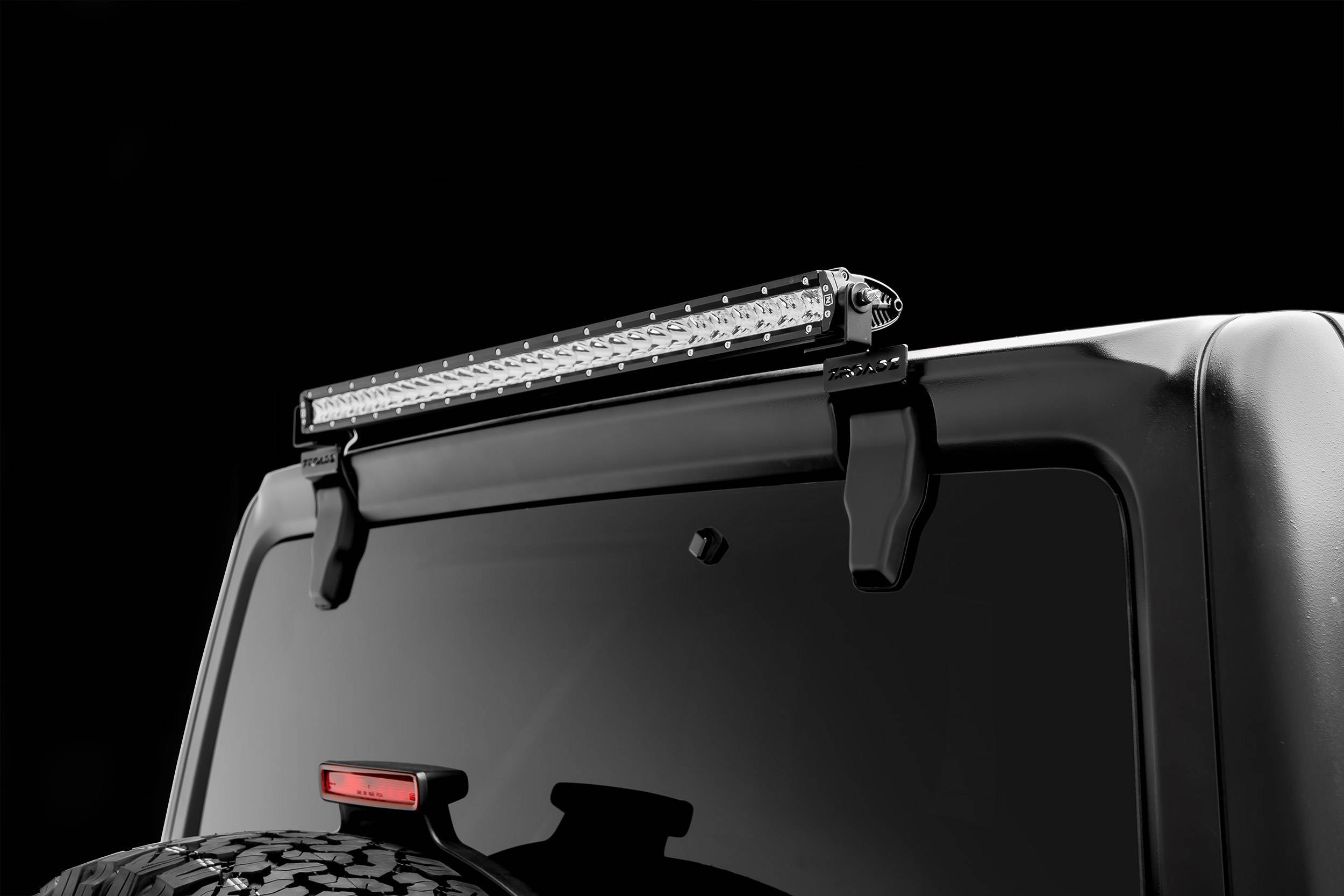 2019-2022 Jeep JL Rear Window LED Bracket to mount (1) 30 Inch Staight  Single Row LED Light Bar - Part # Z394931