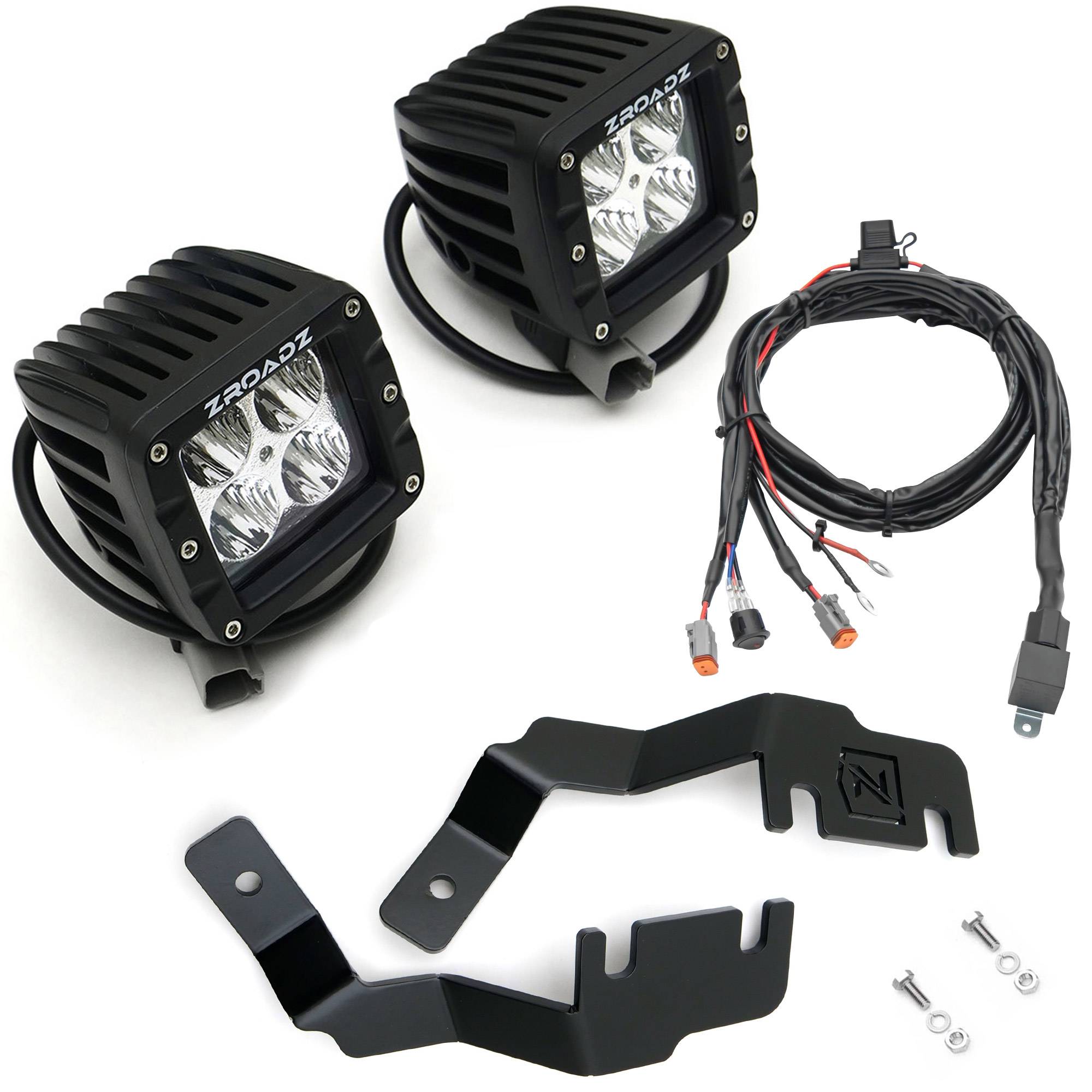 2014-2020 Toyota 4Runner Hood Hinge LED Kit with (2) 3 Inch 2014-2020 Toyota 4Runner Hood Hinge LED Kit with (2) 3 Inch