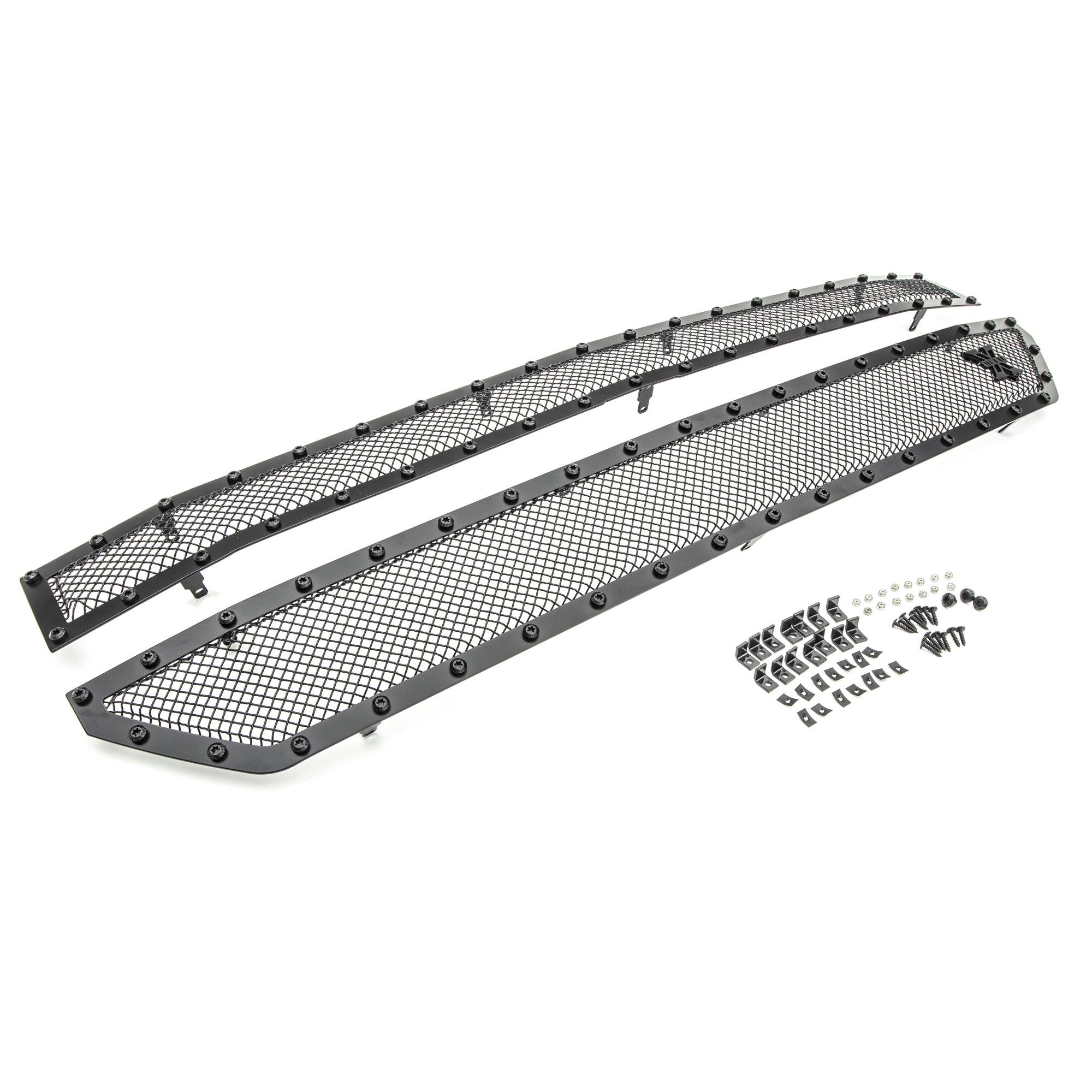 2016-2018 Silverado 1500 Z71 Stealth X-Metal Grille, Black, 2 Pc