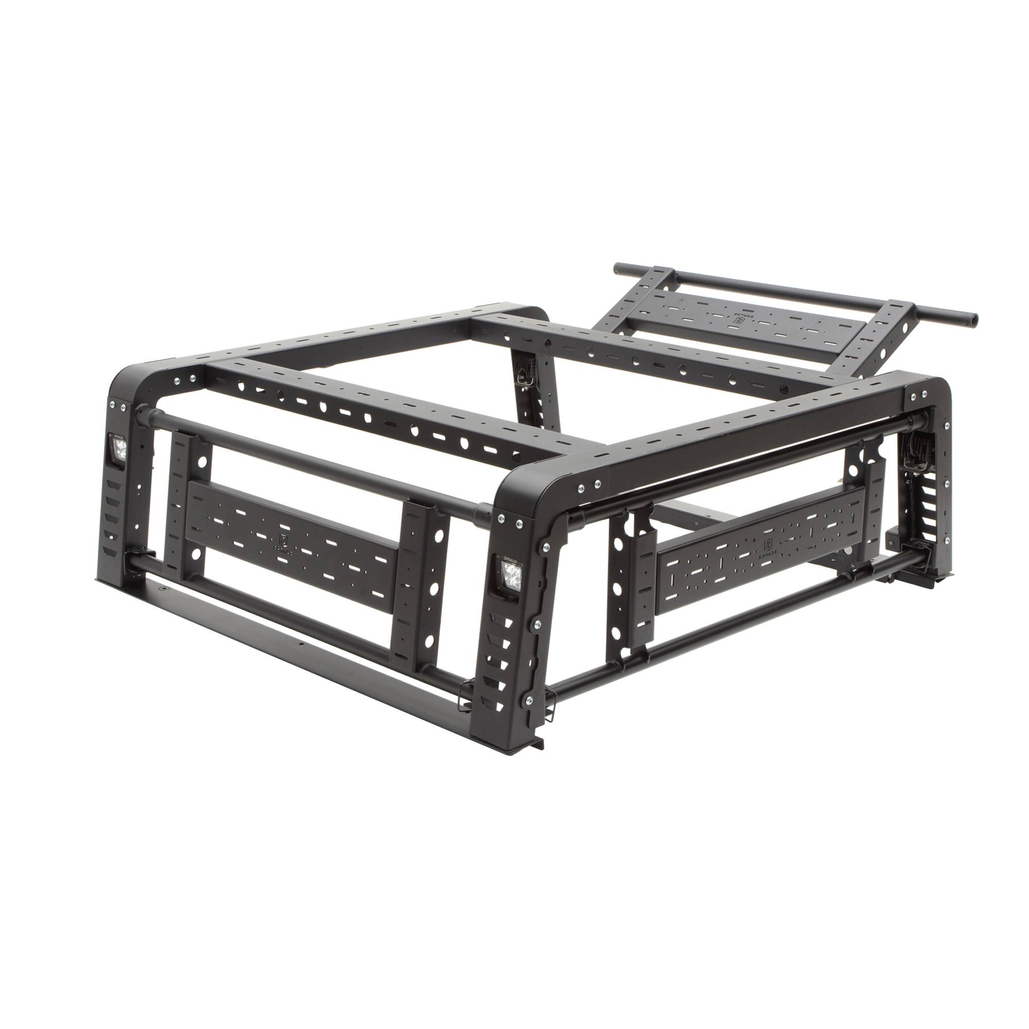 ZROADZ OFF ROAD PRODUCTS - 2016-2023 Toyota Tacoma Access Overland Rack With Three Lifting Side Gates - PN #Z839201