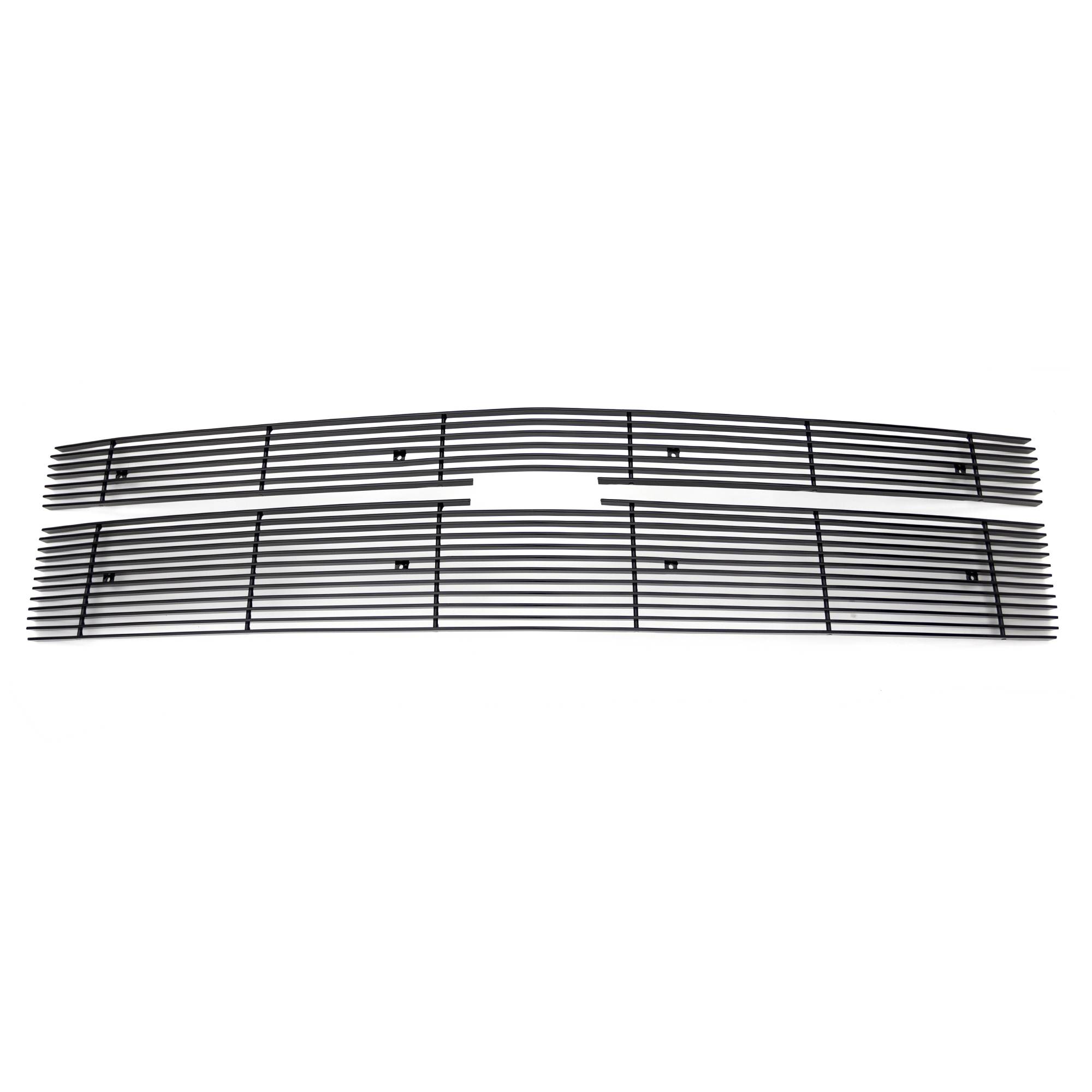 2014-2015 Silverado 1500 Billet Grille, Black, 2 Pc, Replacement - Part #  20121B