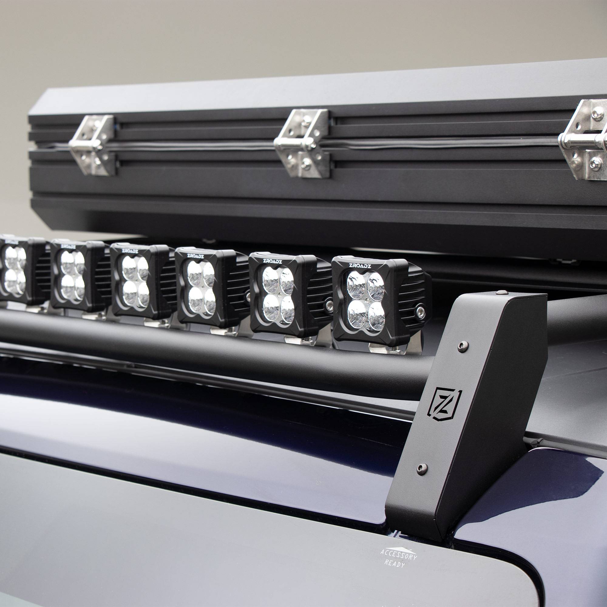 2021-2024 Ford Bronco Roof Rack with (8) 3 Inch LED Pods