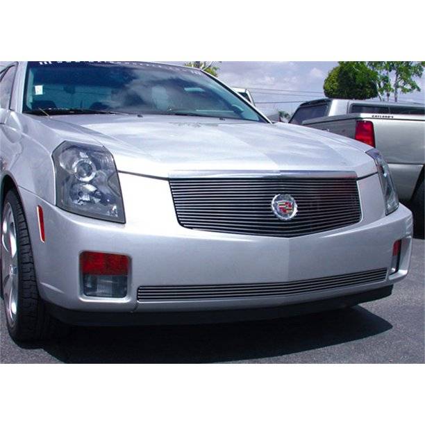 T-REX Grilles - 2003-2007 Cadillac CTS Billet Grille, Polished, 1 Pc, Replacement, without Center Billet Logo Plate - PN #20191
