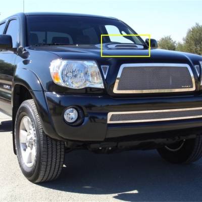 T-REX Grilles - 2005-2010 Tacoma Upper Class Hood Scoop, Polished, 1 Pc, Bolt-On - PN #54897
