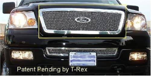 T-REX Grilles - 2004-2008 Ford F150 (All Models) / Lincoln Mark LT HYBRID Series Grille - CHROME EDITION - with Wire Mesh- PN #80556