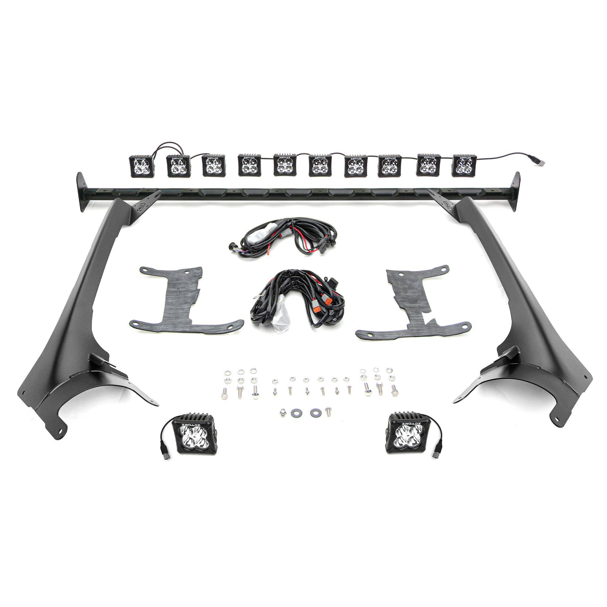2018-2024 Jeep JL/2019-2024 Gladiator, Multi-LED Roof Cross