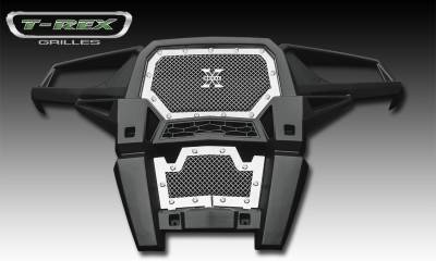 T-REX Grilles - 2014 Polaris RZR XP 1000 X-Metal Grille, Polished, 1 Pc, Insert, Chrome Studs - Part # 6719010 - Image 1