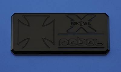 ALL Most Vehicles Rebel Series - Body Side Badges - 1 Pc - Black - Pt # 6900011