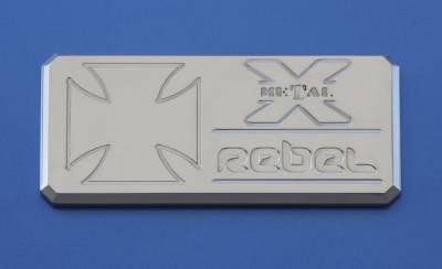 ALL Rebel Series - Body Side Badges,1 Pc, Chrome - PN #6900012