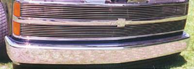 1992-1993 Chevrolet Silverado Phantom Grille Billet Insert - Includes H/Lamp Recess Kit 9 Bars Each - Pt # 20025