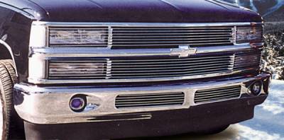 1994-1999 Chevrolet Silverado Phantom Billet Insert - No H/Lamp Recess Needed 7 Bars - Pt # 20060