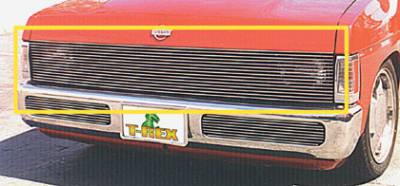 T-REX Grilles - 1986-1997 Nissan Hardbody Billet Phantom Grille, Polished, 1 Pc, Insert - Part # 20771 - Image 1
