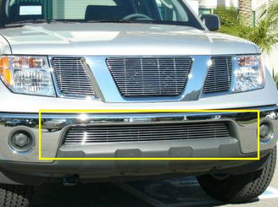 2005-2015 Frontier Billet Bumper Grille, Polished, 1 Pc, Bolt-On - Part # 25789