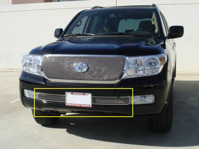 2008-2011 Toyota Landcruiser Upper Class Polished Stainless Bumper Mesh Grille Formed Mesh - 2 Pc - Pt # 55934