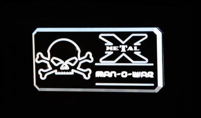 ALL Most Vehicles Man-O-War Series - Body Side Badges - 1 Pc - Black/ Machine - Pt # 6800013