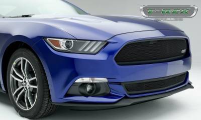 T-REX Grilles - 2015-2017 Mustang GT Upper Class Series Mesh Bumper Grille, Black, 1 Pc, Overlay - Part # 52530 - Image 3