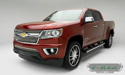 T-REX Grilles - 2015-2020 Colorado Sport Grille, Chrome, 2 Pc, Overlay - Part # 44267 - Image 2