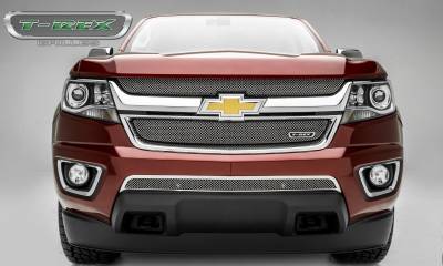 T-REX Grilles - 2015-2020 Colorado Sport Grille, Chrome, 2 Pc, Overlay - Part # 44267 - Image 4