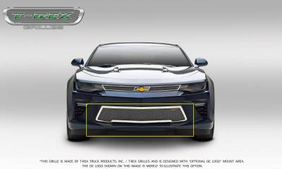T-REX Grilles - 2016-2018 Camaro Upper Class Series Mesh Bumper Grille, Polished, 1 Pc, Overlay, V8 - Part # 55036 - Image 3