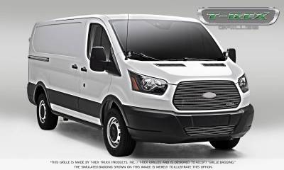 T-REX Grilles - 2016-2018 Ford Transit Billet Grille, Polished, 1 Pc, Replacement - Part # 6205750 - Image 4