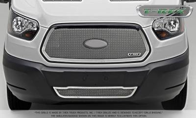 T-REX Grilles - 2016-2018 Ford Transit Upper Class Series Mesh Grille, Polished, 1 Pc, Insert - Part # 54575 - Image 2