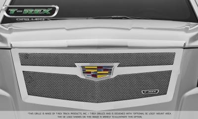 T-REX Grilles - 2015-2015 Escalade Upper Class Series Main Mesh Grille, Chrome with Chrome Center Trim Piece, 1 Pc, Replacement - PN #56185 - Image 2