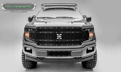 TRex Grilles 6717801 Small Mesh Steel Black Finish XMetal Grille Insert for Nissan Titan Armada T REX