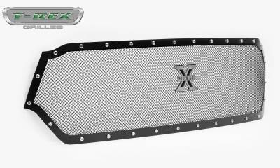 T-REX Grilles - 2019-2021 Ram 1500 Laramie, Lone Star, Big Horn, Tradesman X-Metal Grille, Black, 1 Pc, Replacement, Chrome Studs, Does Not Fit Vehicles with Camera - Part # 6714651 - Image 8