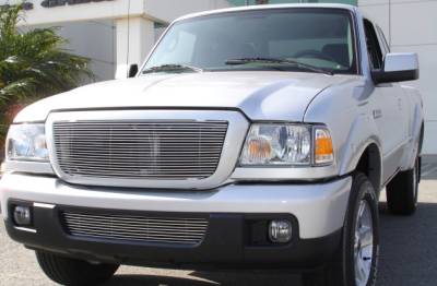 2006-2012 Ford Ranger XLT/FX4 Billet Grille, Polished, 1 Pc, Insert - Part # 20661