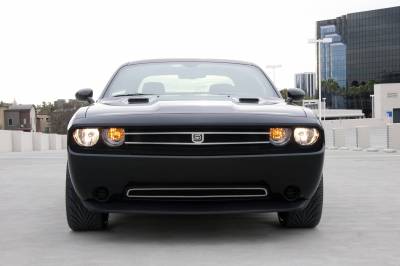 T-REX Grilles - 2008-2013 Dodge Challenger Primary Grille with Removable Headlamp Bezels (Matte Black Finish With Stainless Steel Trim) Part #  DJ2101-10 - Image 2