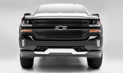 2016-2018 Silverado 1500 Stealth Laser X Grille, Black, 2 Pc, Overlay, Black Studs - Part # 7711281-BR