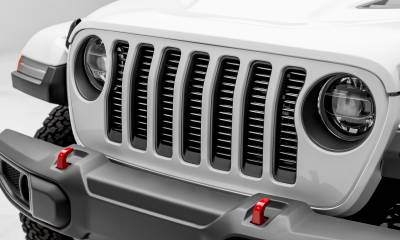 T-REX Grilles - Jeep Gladiator, JL Round Billet Grille, Silver, 1 Pc, Insert - Part # 6204946 - Image 1