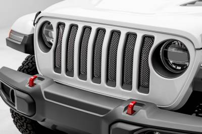 T-REX Grilles - Jeep Gladiator, JL Sport Series Grille, Polished, 1 Pc, Insert, without Forward Facing Camera - Part # 44493 - Image 5