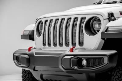 T-REX Grilles - Jeep Gladiator, JL Sport Series Grille, Polished, 1 Pc, Insert, without Forward Facing Camera - PN #44493 - Image 6